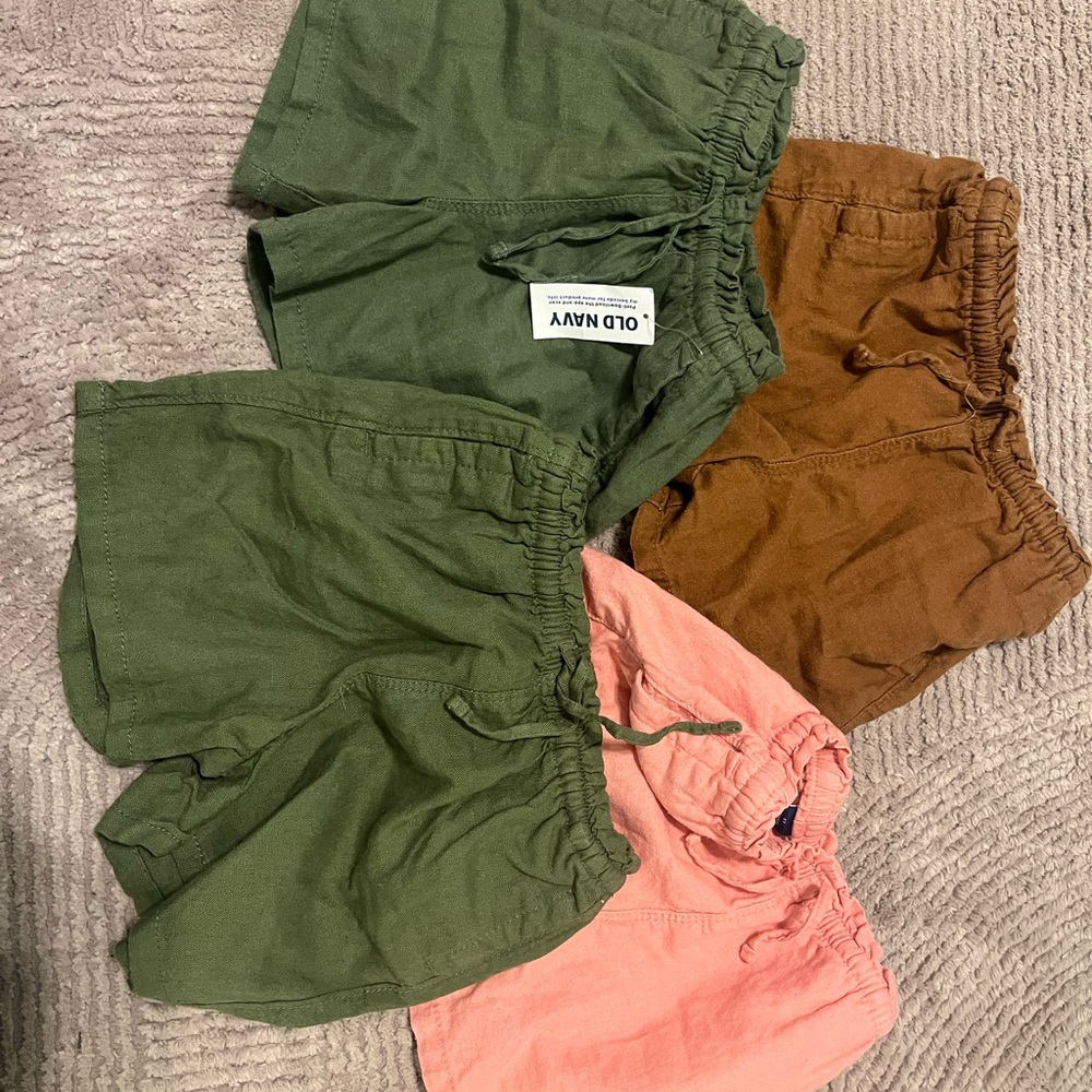 old navy paper bag type shorts sz 5